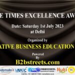 B2BStreets is inviting Nominations for The MSME Times Excellence Awards 2023